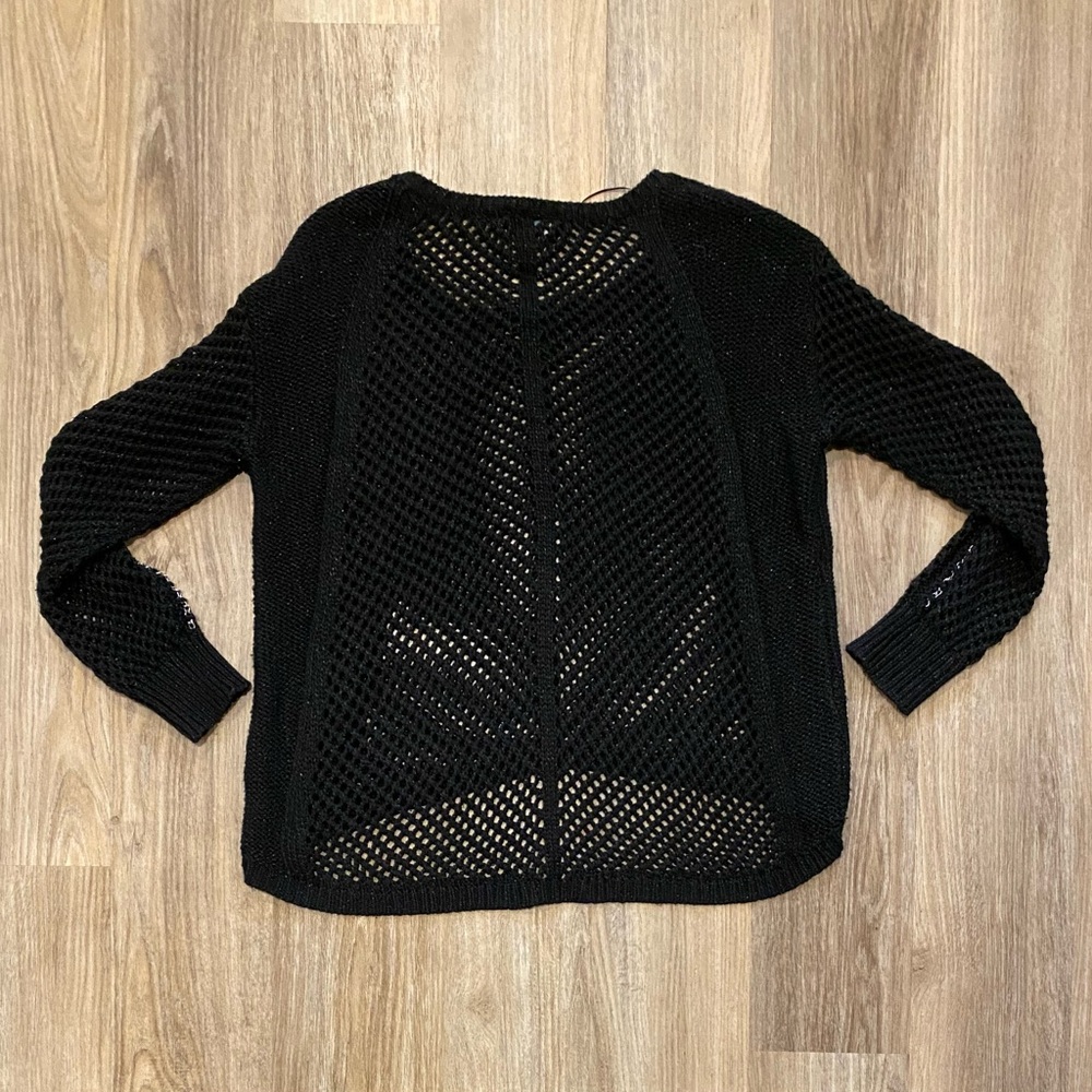 Rock & Republic EUC Black Knit Sweater - Picture 2 of 4